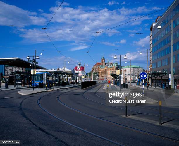 street scene in gothenburg - condado de västra götaland fotografías e imágenes de stock