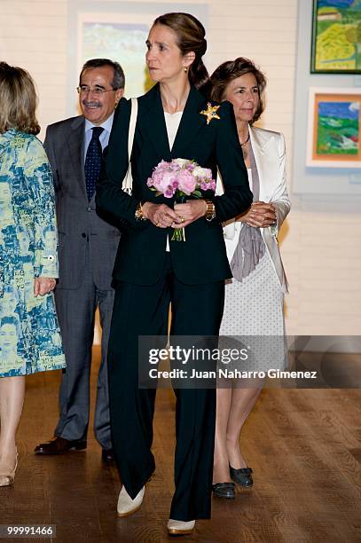 Princess Elena of Spain attends International Arts Awards for people with downs syndrome at Centro Cultural El Aguila on May 19, 2010 in Madrid,...