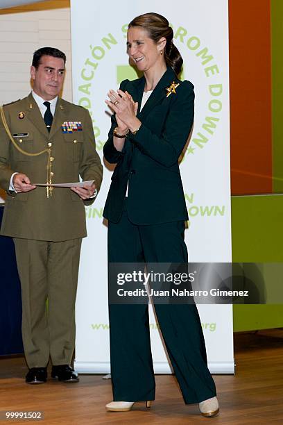 Princess Elena of Spain attends International Arts Awards for people with downs syndrome at Centro Cultural El Aguila on May 19, 2010 in Madrid,...