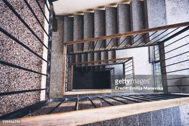 spiral staircase - emilija manevska stock-fotos und bilder