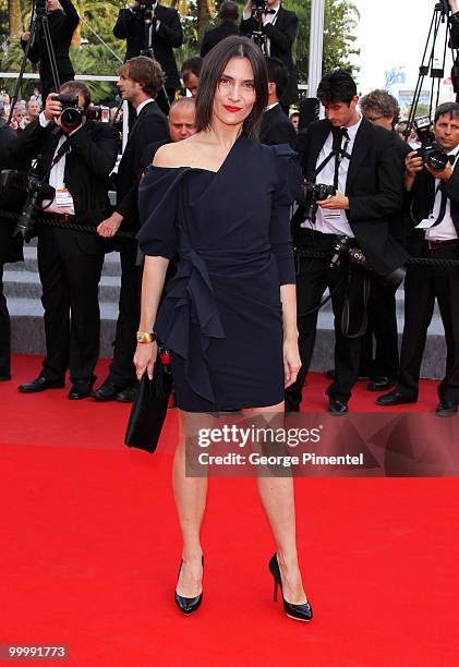 Actress Geraldine Pailhas attends the premiere of 'Poetry' held at the Palais des Festivals during the 63rd Annual International Cannes Film Festival...