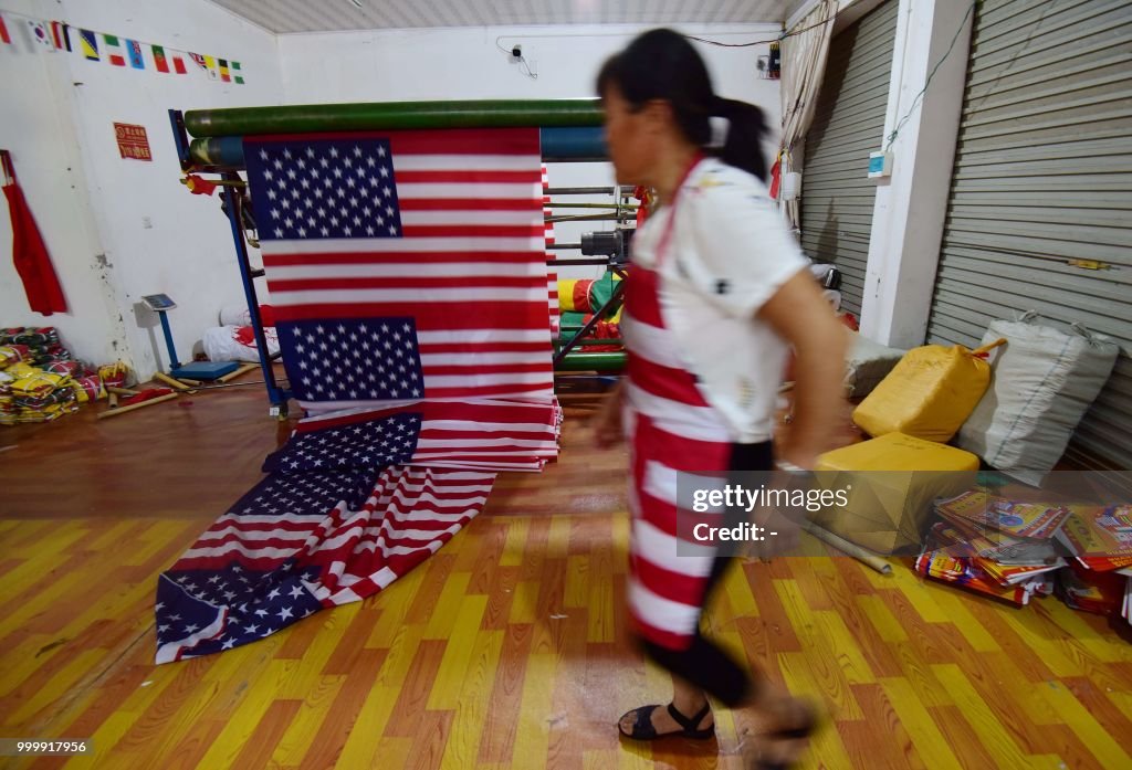 CHINA-US-TRADE-FLAGS-MANUFACTURING