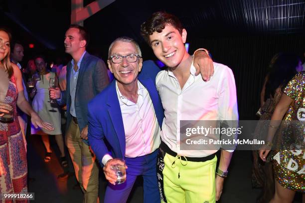 Chad Leat and Larry Milstein attend the Parrish Art Museum Midsummer Party 2018 at Parrish Art Museum on July 14, 2018 in Water Mill, New York.
