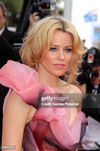 Actress Elizabeth Banks attends the premiere of 'Poetry' held at the Palais des Festivals during the 63rd Annual International Cannes Film Festival...