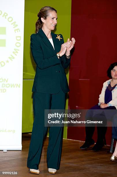 Princess Elena of Spain attends the International Arts Awards by people with downs syndrome at Centro Cultural El Aguila on May 19, 2010 in Madrid,...