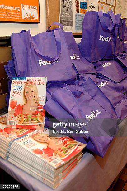 General view of atmosphere of Food Bank for New York City's Community Kitchen of West Harlem in celebration of 'Ladies Day' on May 19, 2010 in New...