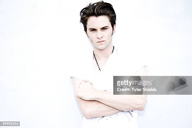 Actor Shiloh Fernandez poses at a portrait session for Self Assignment in Los Angeles, CA on June 20, 2009. .