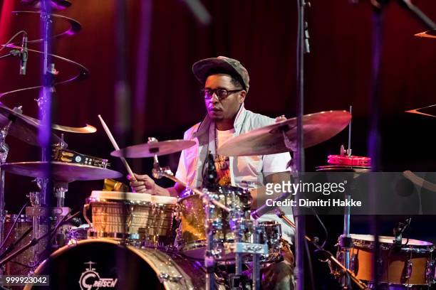 Chris Dave performs on stage at North Sea Jazz Festival at Ahoy on July 13, 2018 in Rotterdam, Netherlands.