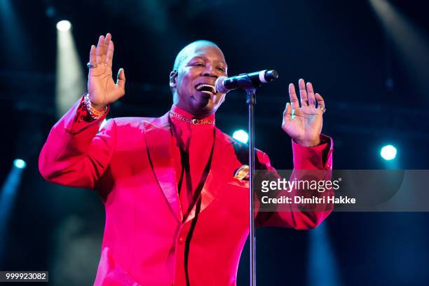 Walter Williams of The O'Jays performs on stage at North Sea Jazz Festival at Ahoy on July 13, 2018 in Rotterdam, Netherlands.