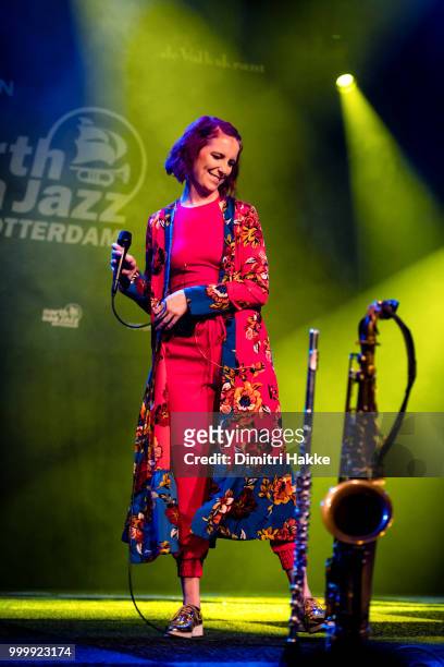 Amber Navran of Moonchild performs on stage at North Sea Jazz Festival at Ahoy on July 13, 2018 in Rotterdam, Netherlands.
