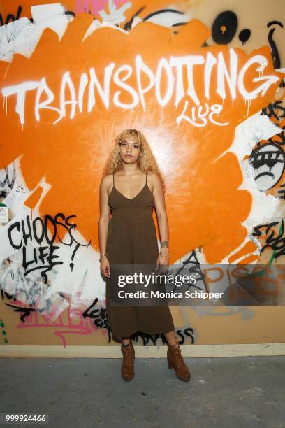 Actor Pia Hagen attends the Off Broadway opening night performance of Trainspotting Live on July 15, 2018 in New York City.