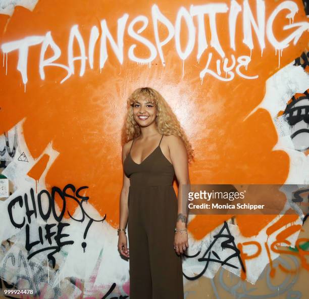 Actor Pia Hagen attends the Off Broadway opening night performance of Trainspotting Live on July 15, 2018 in New York City.