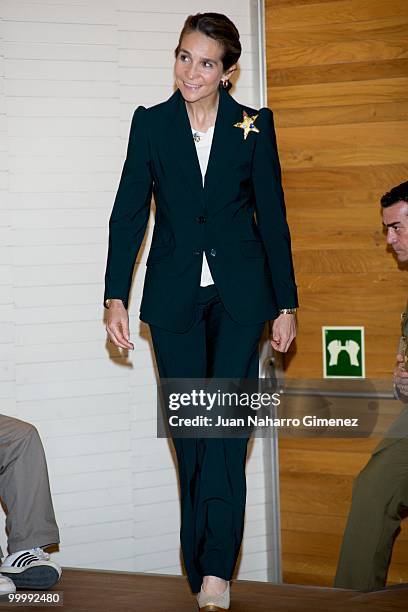 Princess Elena of Spain attends the International Arts Awards by people with downs syndrome at Centro Cultural El Aguila on May 19, 2010 in Madrid,...