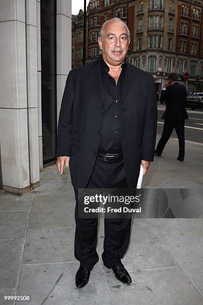 Sir Philip Green attends the launch party for the opening of TopShop's Knightsbridge store on May 19, 2010 in London, England.