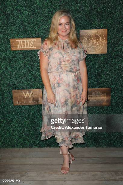 Day attends the 2018 Sports Illustrated Swimsuit show at PARAISO during Miami Swim Week at The W Hotel South Beach on July 15, 2018 in Miami, Florida.