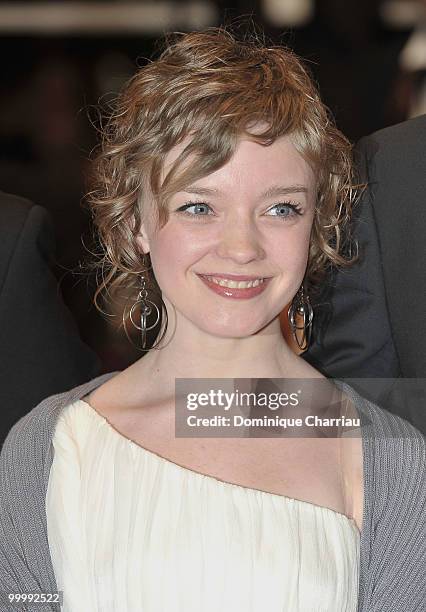 Actress Olga Shuvalova attends the premiere of 'My Joy' held at the Palais des Festivals during the 63rd Annual International Cannes Film Festival on...