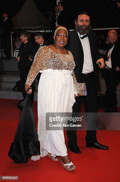 Actress Firmine Richard and guest attend the "My Joy" Premiere at the Palais des Festivals during the 63rd Annual Cannes Film Festival on May 19,...