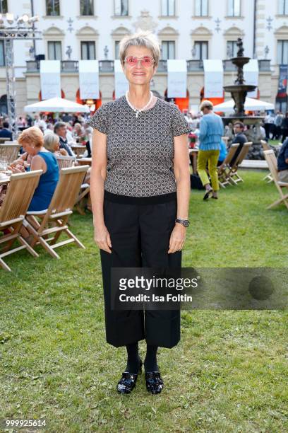 Gloria von Thurn und Taxis attends the Thurn & Taxis Castle Festival 2018 - 'Evita' Musical on July 15, 2018 in Regensburg, Germany.