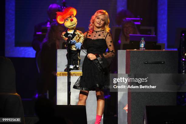 Darci Lynne performs at the 2018 So the World May Hear Awards Gala benefitting Starkey Hearing Foundation at the Saint Paul RiverCentre on July 15,...