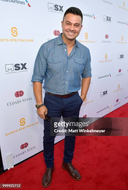 Nick Swisher attends the 33rd Annual Cedars-Sinai Sports Spectacular at The Compound on July 15, 2018 in Inglewood, California.