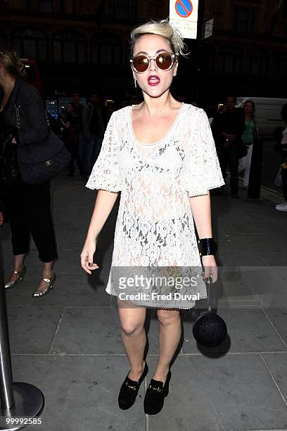 Jaime Winstone attends the launch party for the opening of TopShop's Knightsbridge store on May 19, 2010 in London, England.