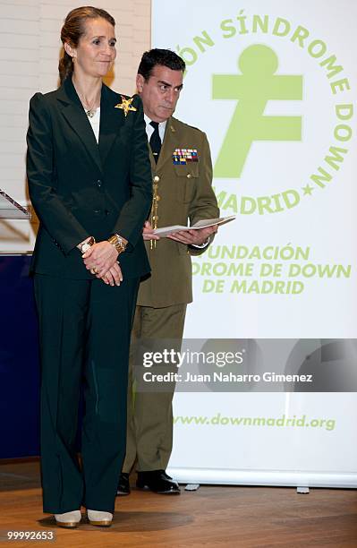 Princess Elena of Spain attends the International Arts Awards by people with downs syndrome at Centro Cultural El Aguila on May 19, 2010 in Madrid,...