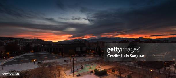 sunrise in granada - julio stockfoto's en -beelden