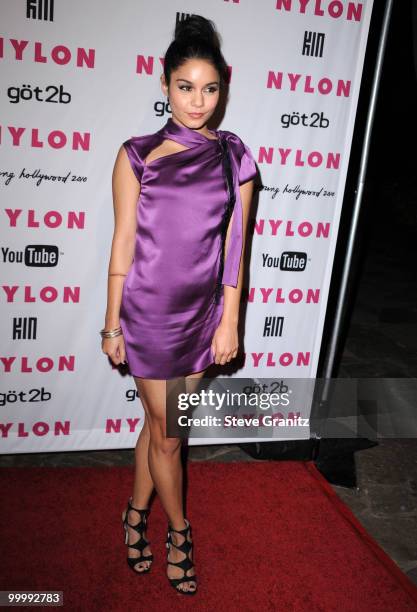 Vanessa Hudgens attends Nylon Magazine's Young Hollywood Party at Tropicana Bar at The Hollywood Rooselvelt Hotel on May 12, 2010 in Hollywood,...