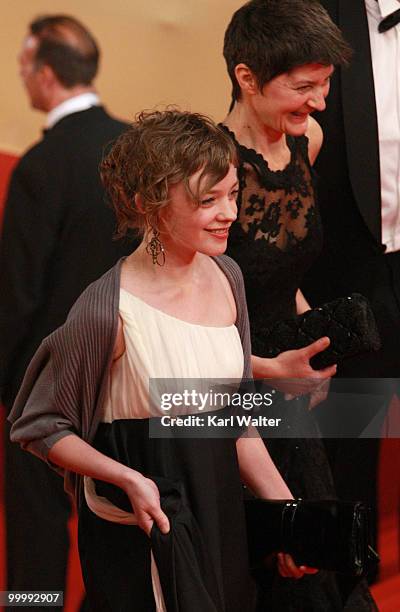 Actress Olga Shuvalova attends the "My Joy" Premiere at the Palais des Festivals during the 63rd Annual Cannes Film Festival on May 19, 2010 in...