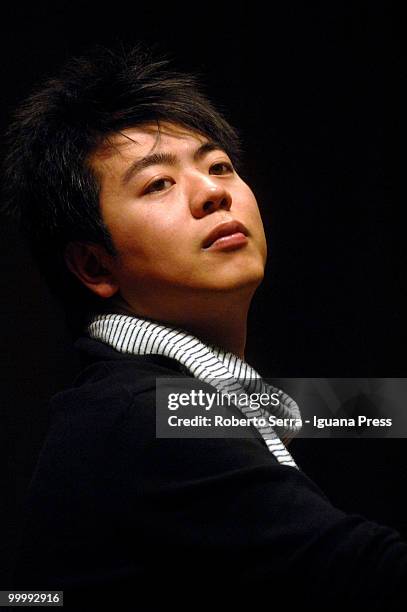 Chinese pianist Lang Lang performs on concert for Musica Insieme at the auditorium Manzoni on May 19, 2010 in Bologna, Italy.