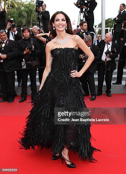 Eugenia Silva attends the premiere of 'Poetry' held at the Palais des Festivals during the 63rd Annual International Cannes Film Festival on May 19,...