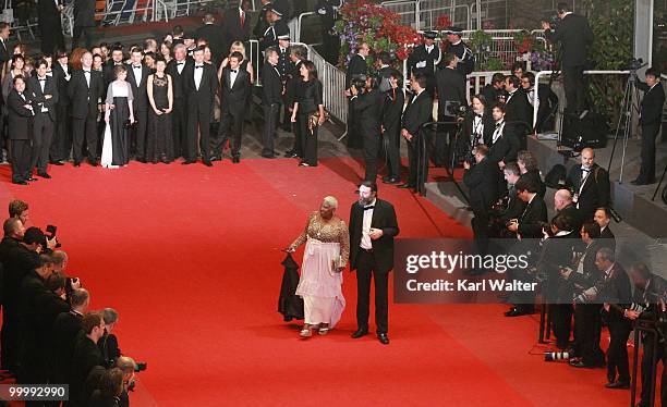 Actress Firmine Richard and guest attend the "My Joy" Premiere at the Palais des Festivals during the 63rd Annual Cannes Film Festival on May 19,...