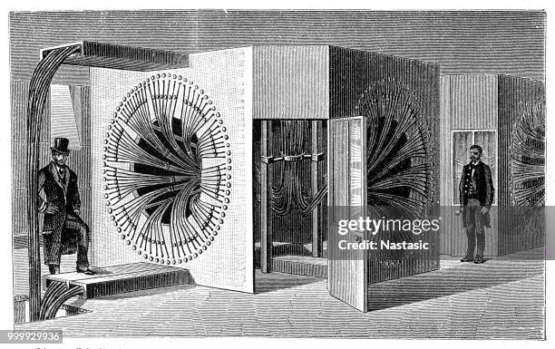 電話会社のパリ本社��の地下にワイヤの最初の配置 - historical document点のイラスト素材／クリップアート素材／マンガ素材／アイコン素材