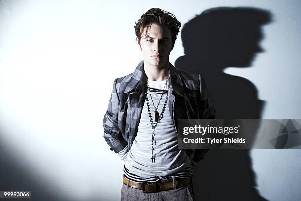 Actor Shiloh Fernandez poses at a portrait session for Self Assignment in Los Angeles, CA on June 20, 2009. .