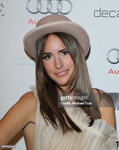 Louise Roe arrives to Audi Celebrates the Golden Globes with nominee Anna Paquin held at Sunset Tower on January 10, 2010 in West Hollywood,...