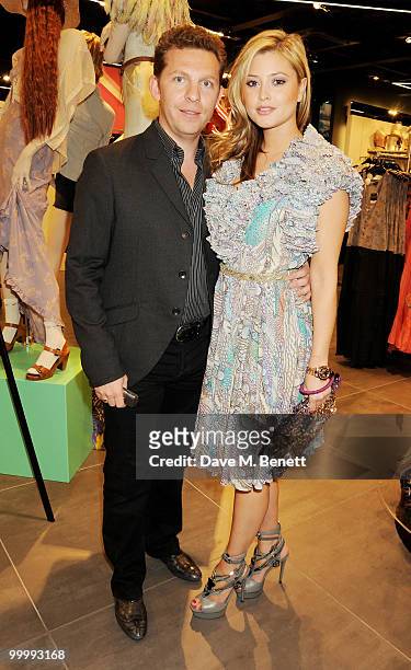 Nick Candy and Holly Vallance attend the instore launch for the opening of TopShop's Knightsbridge store on May 19, 2010 in London, England.