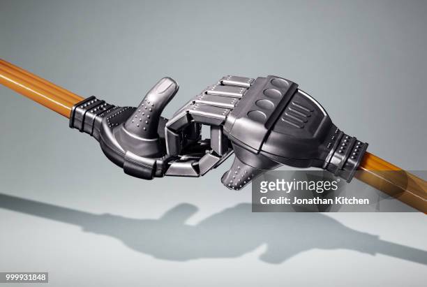 two robotic type hands