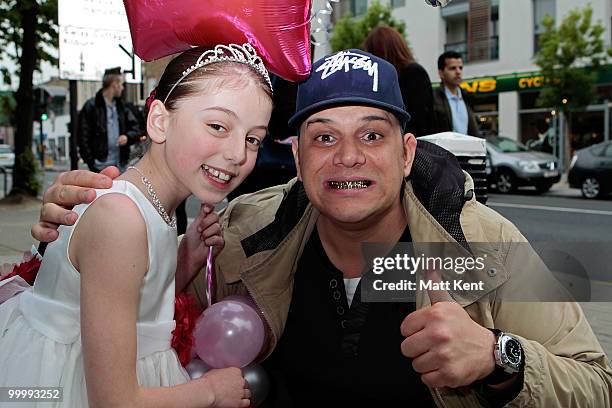 Hollie Steel and DJ Talent attend the launch of her self-titled album at The Roundhouse on May 19, 2010 in London, England.