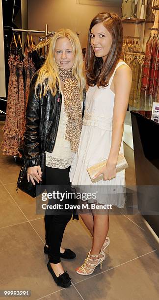 Amanda Shepherd attends the instore launch for the opening of TopShop's Knightsbridge store on May 19, 2010 in London, England.