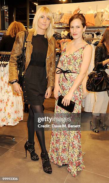 Lady Emily Compton and Charlotte Delall attend the instore launch for the opening of TopShop's Knightsbridge store on May 19, 2010 in London, England.