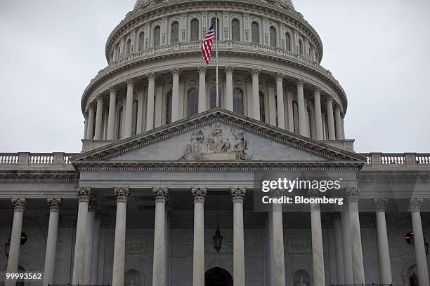 The Capitol building stands in Washington, D.C., U.S., on Monday, May 17, 2010. The Capitol is the meeting place for the Senate and House of...