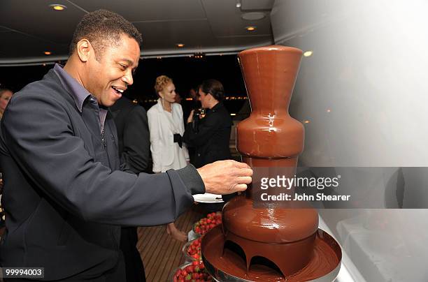 Actor Cuba Gooding Jr. Attends the "Art of Elysium Paradis Dinner and Party" at Michael Saylor's Yacht, Slip S05 during the 63rd Annual Cannes Film...