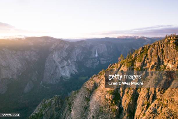 taft point sunset 3 - sunset point stock pictures, royalty-free photos & images