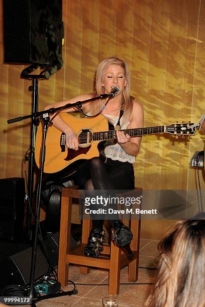 Ellie Goulding attends the launch party for the opening of TopShop's Knightsbridge store on May 19, 2010 in London, England.
