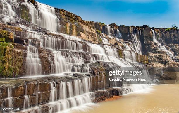 pongour waterfall in lam dong, vietnam - lam stock pictures, royalty-free photos & images