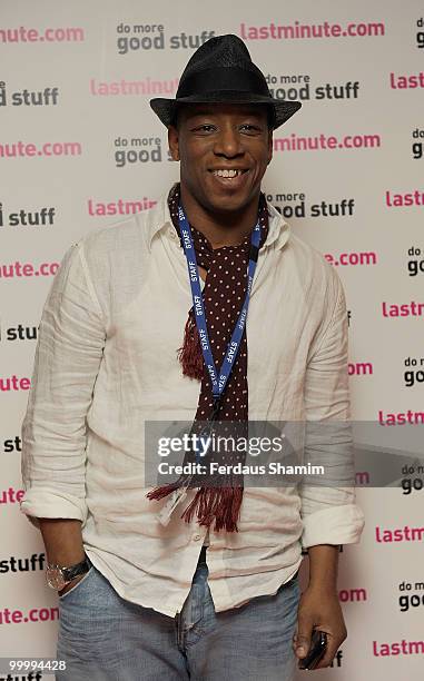 Ian Wright attends the Lastminute.com Summer Kick Off Party at The Mayfair Hotel on May 19, 2010 in London, England.