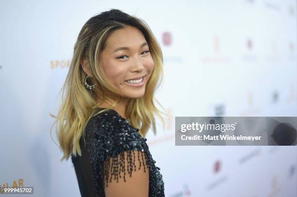 Honoree Chloe Kim attends the 33rd Annual Cedars-Sinai Sports Spectacular at The Compound on July 15, 2018 in Inglewood, California.