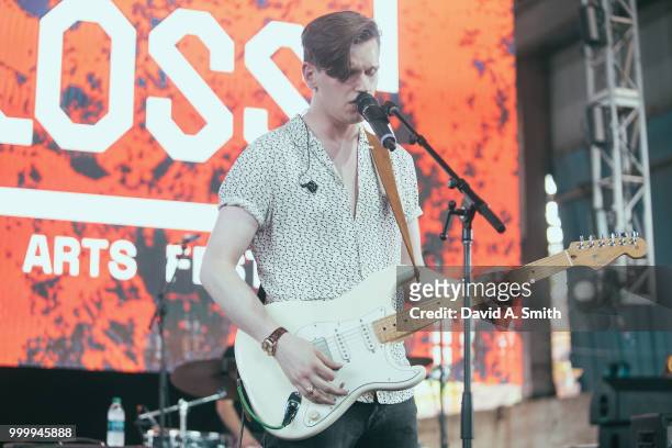 Patrick Droney performs at Sloss Furnace on July 15, 2018 in Birmingham, Alabama.