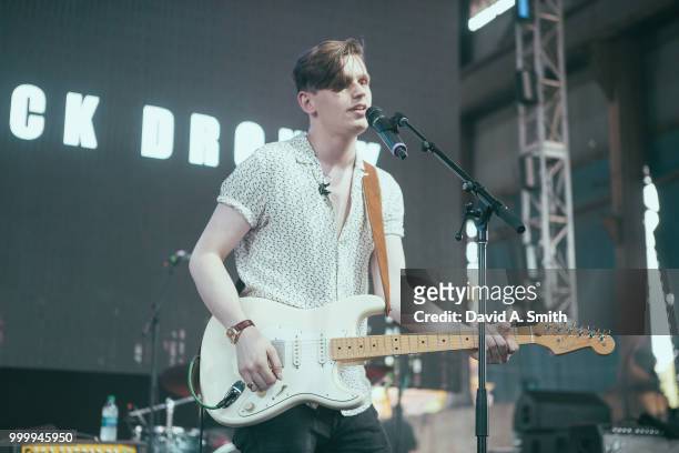 Patrick Droney performs at Sloss Furnace on July 15, 2018 in Birmingham, Alabama.