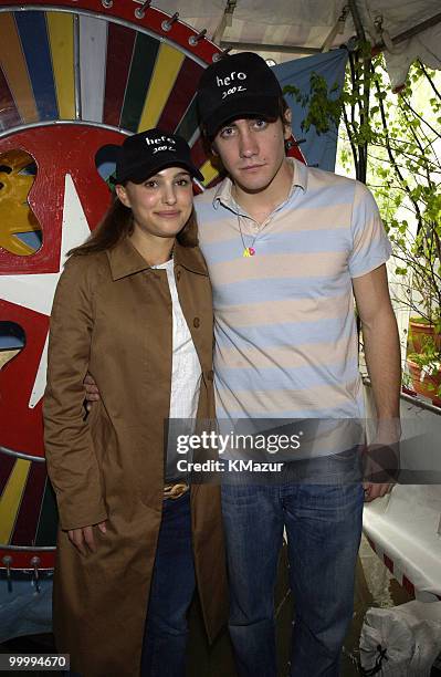 Natalie Portman and Jake Gyllenhaal host the Color Wheel booth